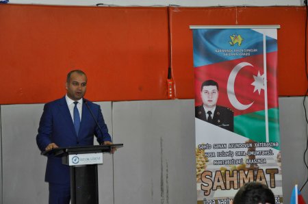 Nərimanov rayonunda şəhid Sənan Axundovun xatirəsinə həsr edilmiş şahmat üzrə rayon turniri keçirilib
